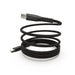 iQuick MagWire 1 self-winding magnetic USB-C charging cable in black showing automatic spiral coiling technology, 100W fast charging, iPhone 15/16 compatible, Brisbane Australia
