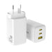 iQuick NANO ENERGY 2 65W PD3.0 Dual USB-C and USB-A Ports Charging Adapter-White Wall Charger JPC MOBILE ACCESSORIES