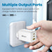 iQuick NANO ENERGY 2 65W PD3.0 Dual USB-C and USB-A Ports Charging Adapter-White Wall Charger JPC MOBILE ACCESSORIES
