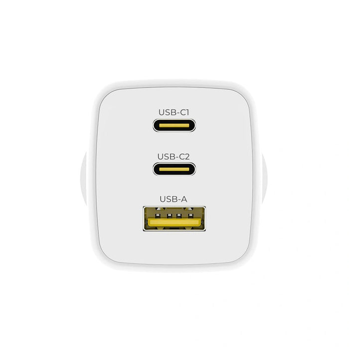 iQuick NANO ENERGY 2 65W PD3.0 Dual USB-C and USB-A Ports Charging Adapter-White Wall Charger JPC MOBILE ACCESSORIES