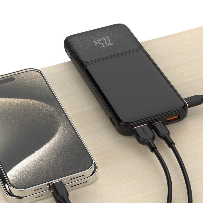 Weight test of iQuick power bank on digital scale	