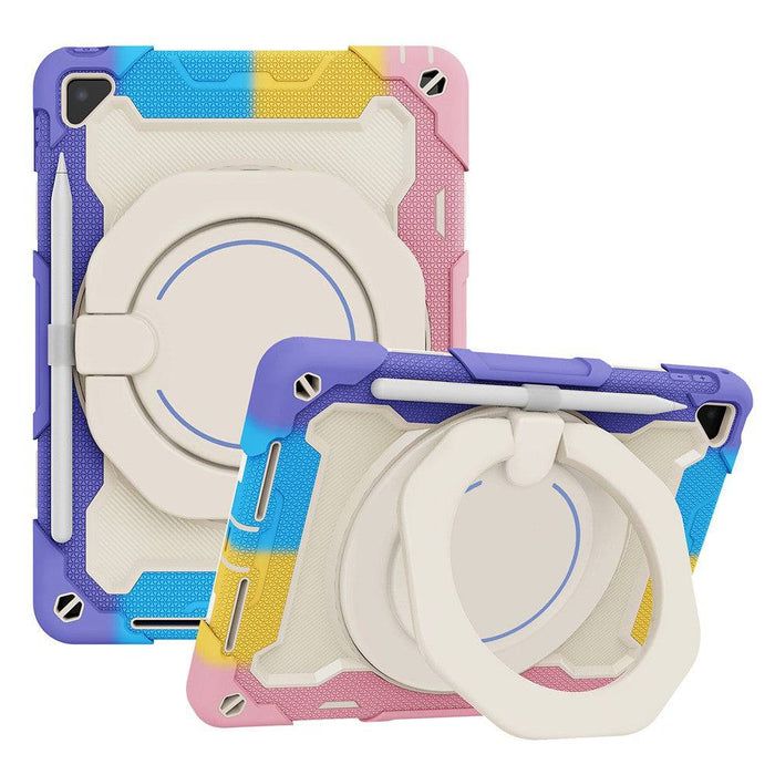 Armor Shockproof Handle Ring Rotation Case Cover for iPad 6 (2018) / iPad 5 (2017) / iPad Pro 9.7