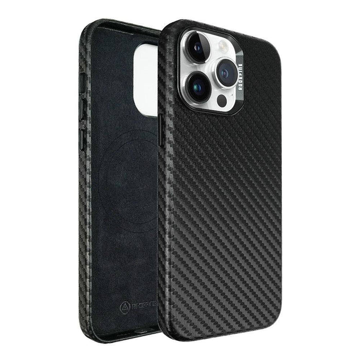 REDEFINE Metal Camera Lens PU Leather Magnetic Case for iPhone 15