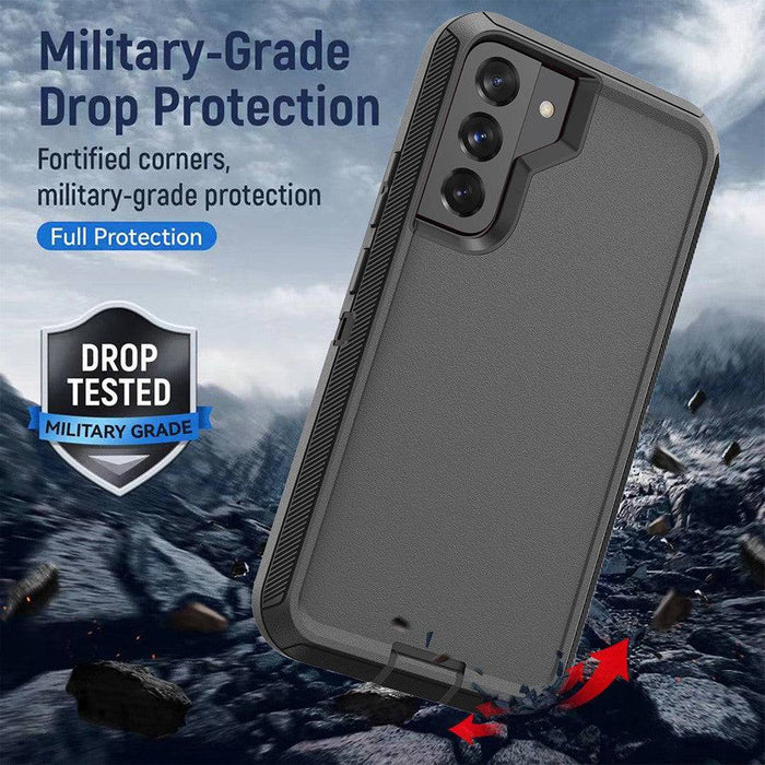 Shockproof Robot Armor Hard Plastic Case with Belt Clip for Samsung Galaxy S22 - JPC MOBILE ACCESSORIES