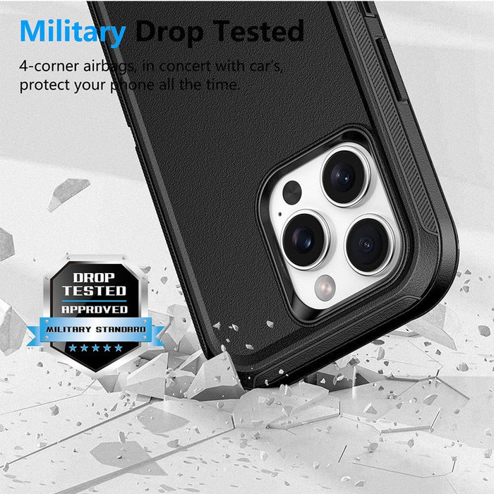 Shockproof Robot Armor Hard Plastic Magsafe Case with Belt Clip for iPhone 16 Pro - JPC MOBILE ACCESSORIES