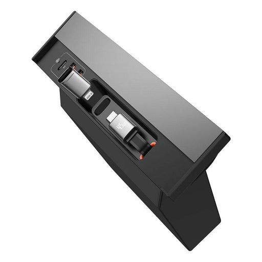Baseus T-Space Series HUB for Tesla Cars (With a retractable 45W type-C cable)-Cluster Black - JPC MOBILE ACCESSORIES