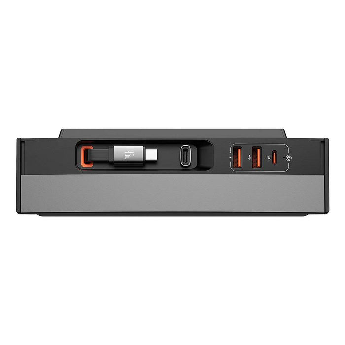 Baseus T-Space Series HUB for Tesla Cars (With a retractable 45W type-C cable)-Cluster Black - JPC MOBILE ACCESSORIES