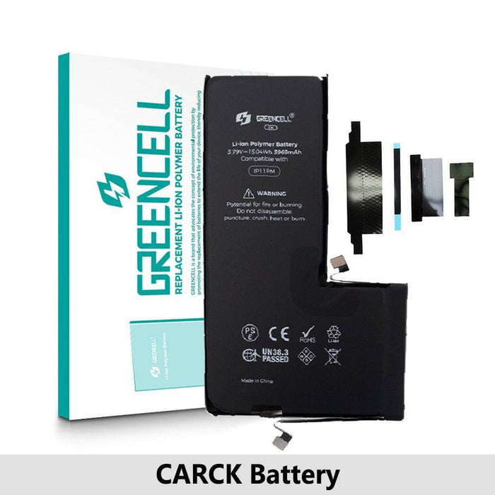 Greencell (3969mAh) iPhone 11 Pro Max CRACK Battery with Adhesive Strips (No Need Soldering & No Need Tag-on) - JPC MOBILE ACCESSORIES