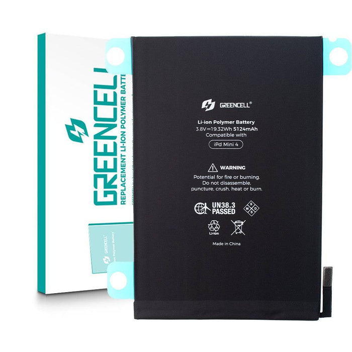 Greencell iPad mini 4 (2015) Replacement Battery 5124mAh with Adhesive Strips