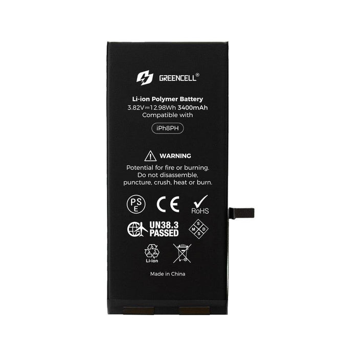 Greencell 3400mAh iPhone 8 Plus Replacement Battery | High-Capacity with Adhesive Strips - JPC MOBILE ACCESSORIES