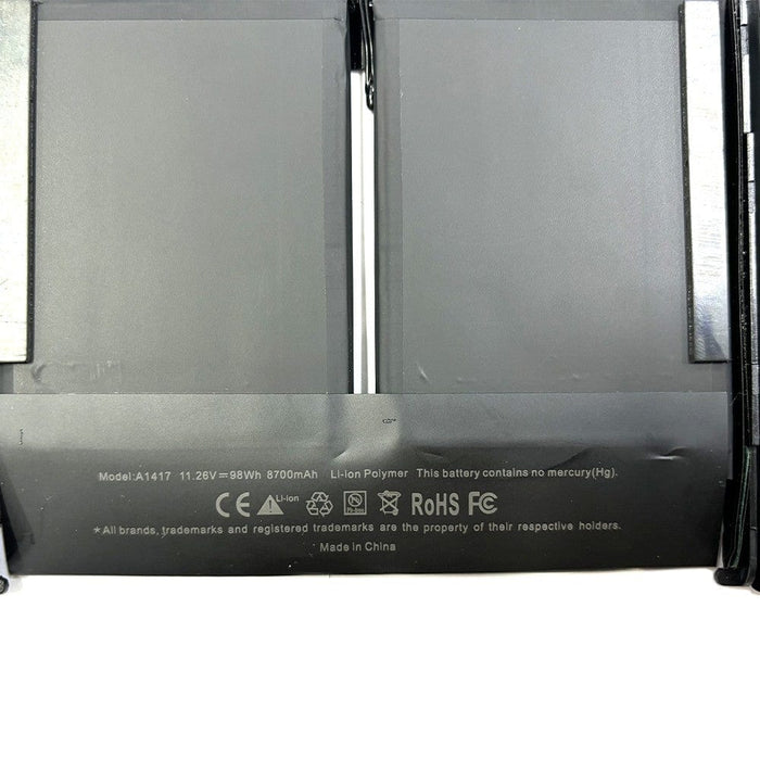 Greencell A1417 replacement battery for MacBook Pro 15" A1398 (Mid 2012-Early 2013) – Fast charging, long-lasting power.