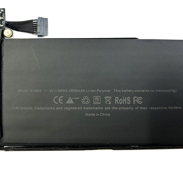 A1965 label close-up on Greencell battery for A2179	