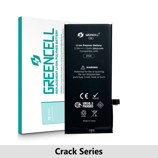 Greencell CRACK Series iPhone XR Battery Replacement – 2942mAh (No Soldering & No Tag-On Required) - JPC MOBILE ACCESSORIES