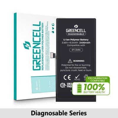 Greencell iPhone 13 mini battery replacement with adhesive