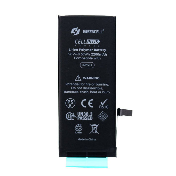 Greencell (High Capacity 2200mAh) iPhone 7 Replacement Battery with Adhesive Strips - JPC MOBILE ACCESSORIES