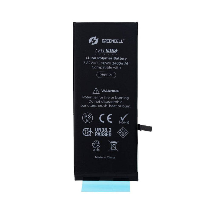 Greencell (High Capacity 3400mAh) iPhone 6s Plus Replacement Battery with Adhesive Strips - JPC MOBILE ACCESSORIES