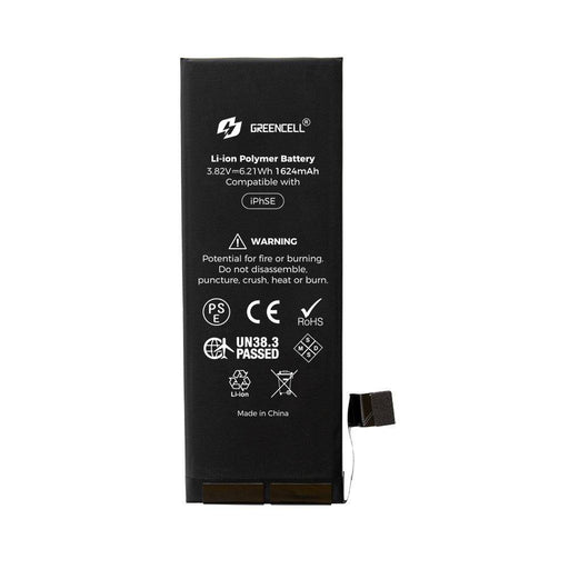 Greencell (Standard Capacity 1624mAh) iPhone SE Replacement Battery with Adhesive Strips - JPC MOBILE ACCESSORIES