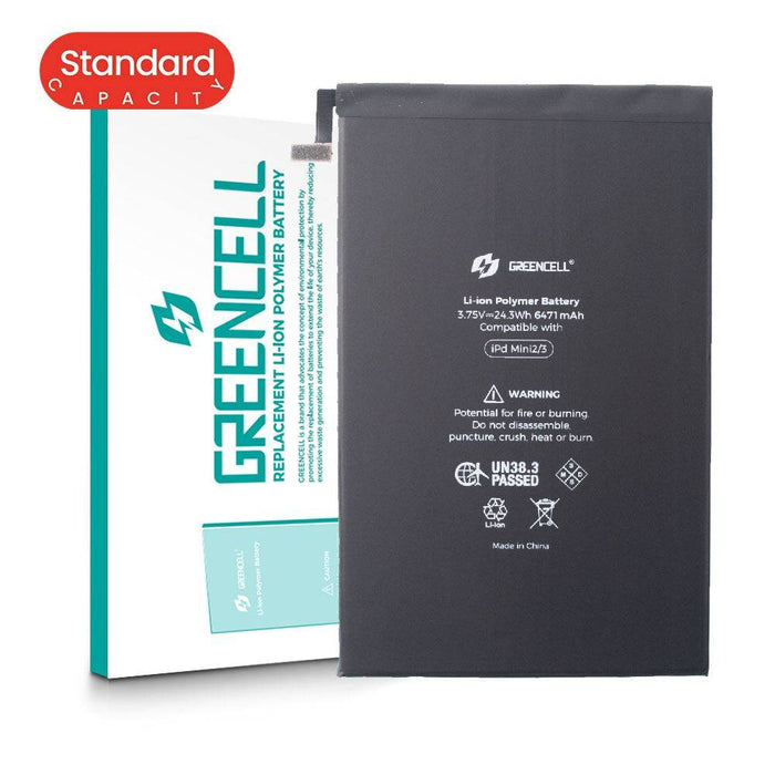 Greencell (Standard Capacity 6471mAh) iPad Mini 2 (2013) / iPad Mini 3 (2014) Replacement Battery with Adhesive Strips