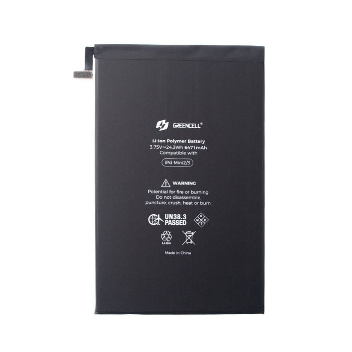 Greencell (Standard Capacity 6471mAh) iPad Mini 2 (2013) / iPad Mini 3 (2014) Replacement Battery with Adhesive Strips