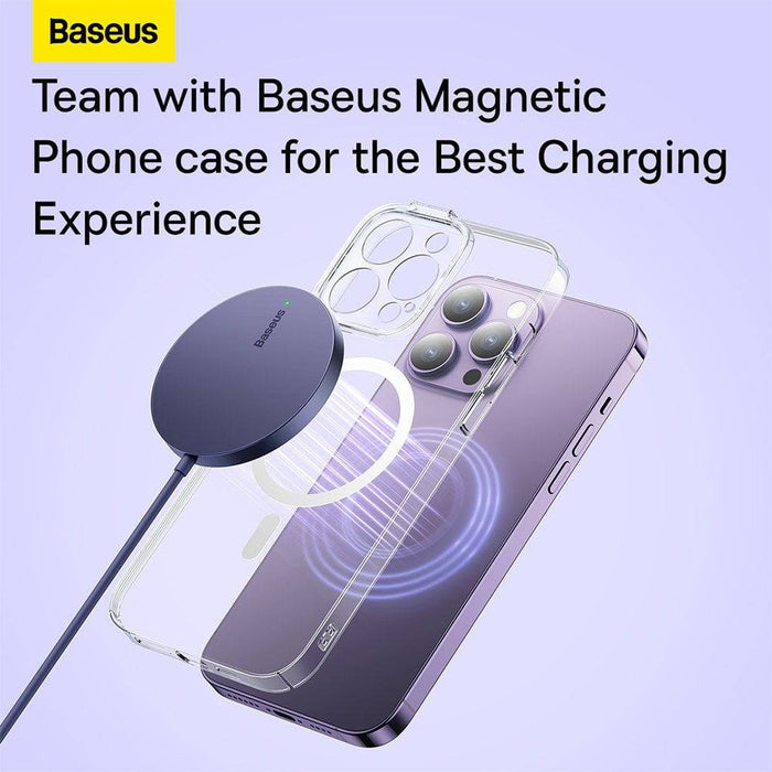 Baseus Simple Mini3 Magnetic Wireless Charger 15W - JPC MOBILE ACCESSORIES