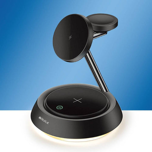 iQuick Twig 2 IT3 3-in-1 MagSafe Wireless Charger Stand LED Light iPhone Watch AirPods Wireless Charger JPC MOBILE