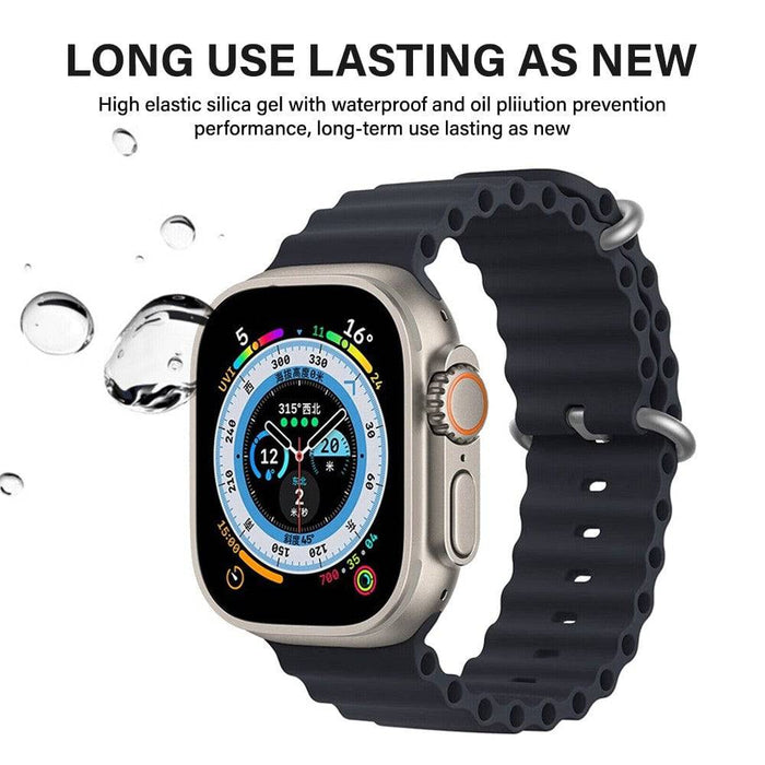 Flexible Fit of REDEFINE Ocean Silicone Sport Apple Watch Band for 41mm – Stretchable Design