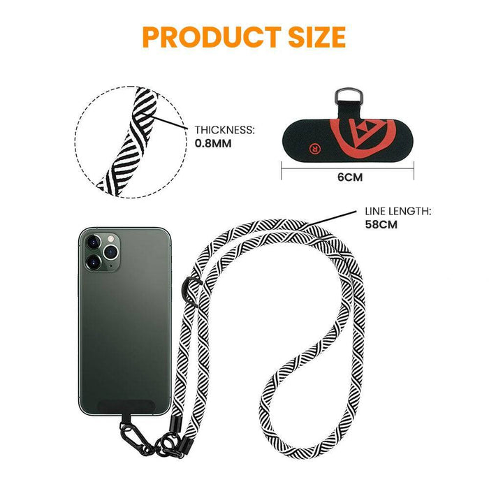 Redefine Universal Crossbody Cell Phone Lanyard Round Rope Diameter 8mm - JPC MOBILE ACCESSORIES