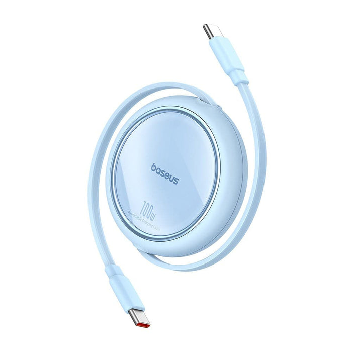 Baseus Free2Draw Mini Retractable Charging Cable Type-C to Type-C 100W 1m Compatible for iPhone 15 Series - JPC MOBILE ACCESSORIES