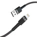 iQuick Braided Lightning to USB-A Fast Charging Cable 1M | QC3.0 High-Speed Charging & Data Transfer - JPC MOBILE ACCESSORIES