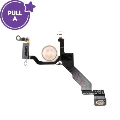 iPhone 13 Pro Max Camera Flash Light Flex Cable PULL-A grade showing professional flashlight replacement component for photo and video lighting