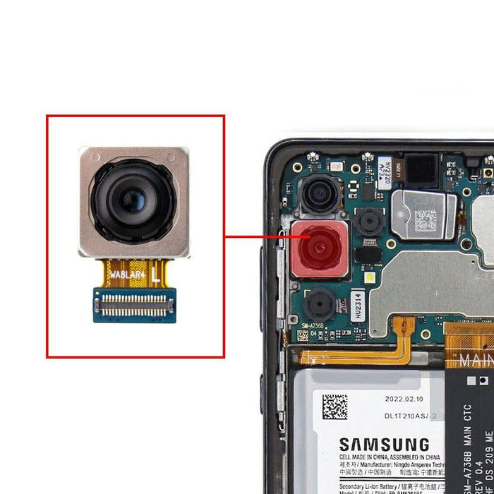 Rear Camera (108MP Wide) for Samsung Galaxy A73 5G A736B (PULL-A)