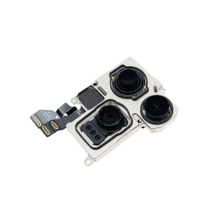 iPhone 15 Pro Max rear camera with dual lens module pre-tested