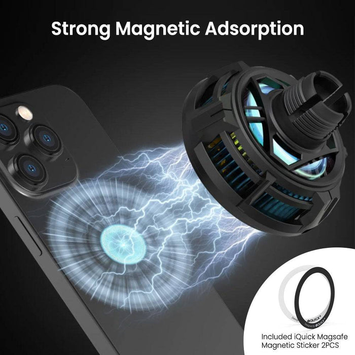 iQuick Magnetic Car Mount Charger with Cooling Semiconductor Radiator IC9 COOLGEAR 15W (IQUICK-C9)-Black - JPC MOBILE ACCESSORIES