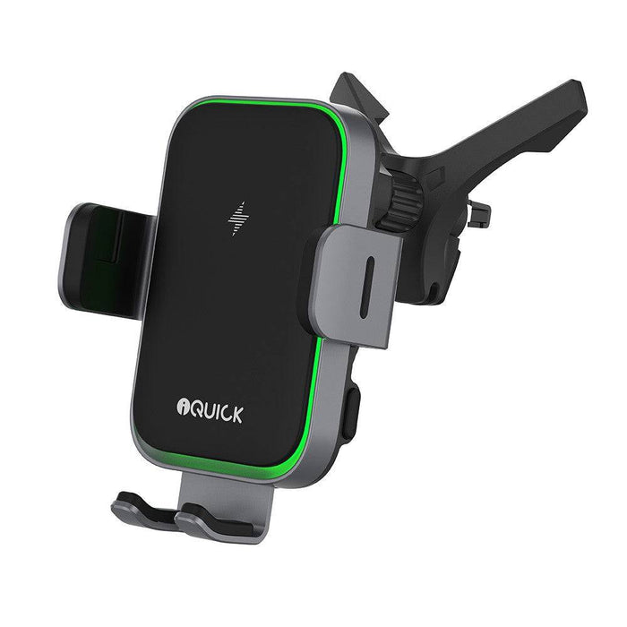 iQuick RX3 15W Wireless Charging Induction Car Holder (IQUICK-X3)-Black - JPC MOBILE ACCESSORIES