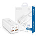 iQuick 100W 2*USB-A 2*USB-C 4-Port Charger Power Strip-White - JPC MOBILE ACCESSORIES