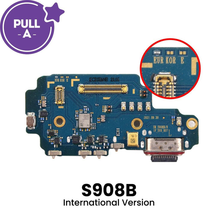 Charging Port Board for Samsung Galaxy S22 Ultra 5G S908B (International Version) | High-Quality Replacement - JPC MOBILE ACCESSORIES