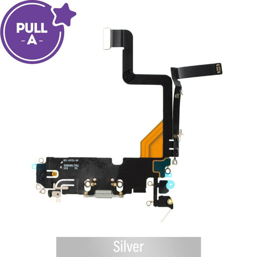 Charging Port for iPhone 14 Pro (PULL-A)-Silver - JPC MOBILE ACCESSORIES