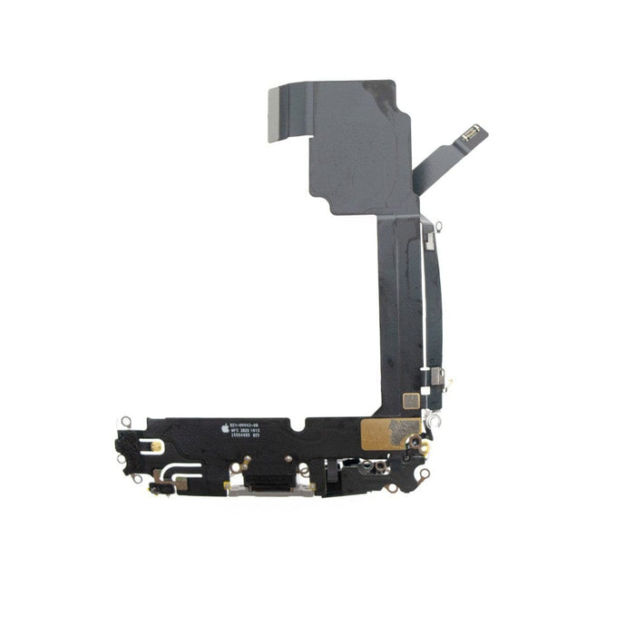 OEM-grade natural titanium charging port for iPhone 15 Pro Max repair