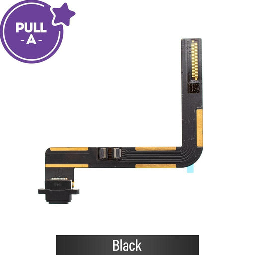 Charging Port with Flex Cable for Apple iPad 5 2017 / iPad 6 2018 / Air 1 (PULL-A) - Black - JPC MOBILE ACCESSORIES