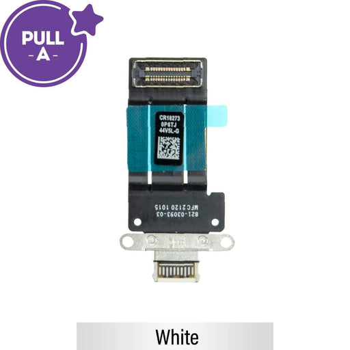 Charging Port with Flex Cable for iPad Pro 12.9 / Pro 11 (2021) / (2022) (PULL-A)-White - JPC MOBILE ACCESSORIES