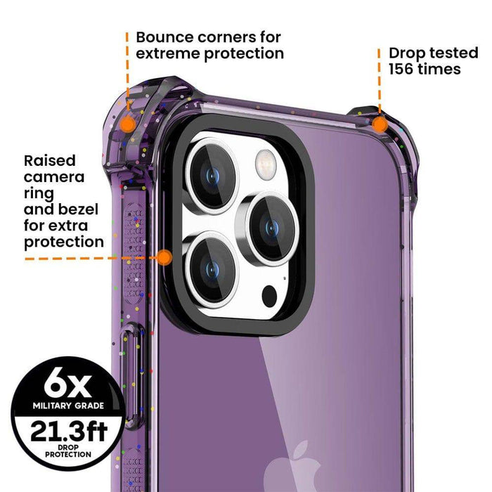 Bounce Impact Clear Shockproof Cover Case for iPhone 15 Pro Max