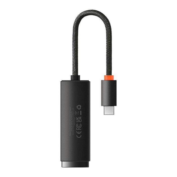 Baseus Lite Series Ethernet Adapter Type-C to RJ45 LAN Port 1000Mbps-Black - JPC MOBILE ACCESSORIES