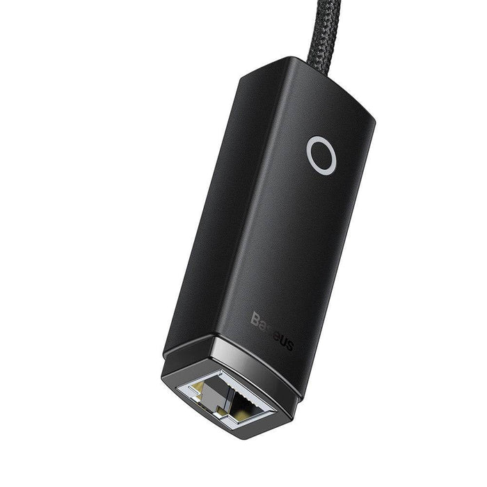 Baseus Lite Series Ethernet Adapter Type-C to RJ45 LAN Port 100Mbps-Black - JPC MOBILE ACCESSORIES