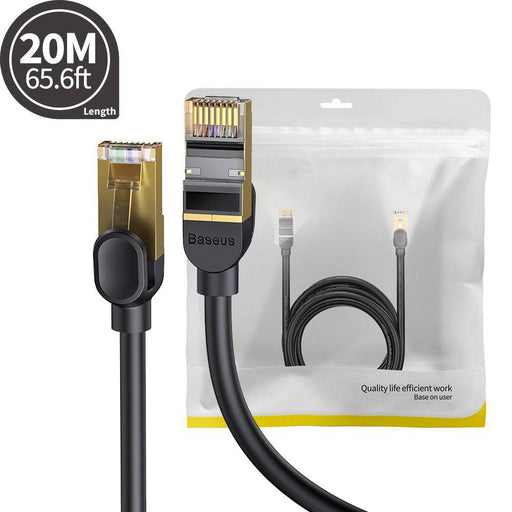 Baseus High Speed Seven Types of RJ45 10 Gigabit Network Cable 20M-Black - JPC MOBILE ACCESSORIES