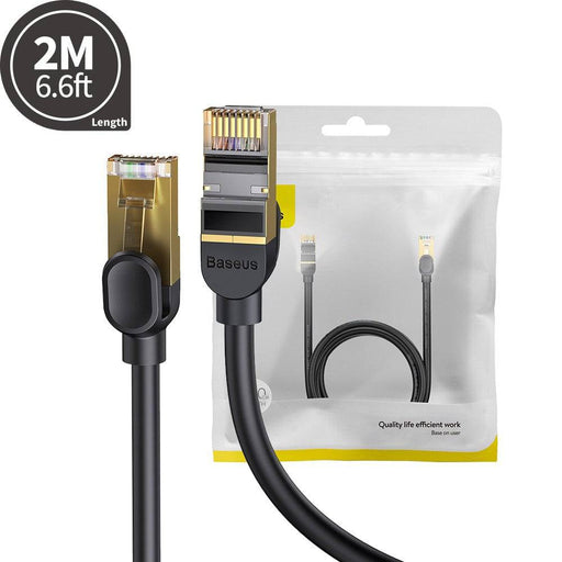 Baseus High Speed Seven Types of RJ45 10 Gigabit Network Cable 2M-Black - JPC MOBILE ACCESSORIES