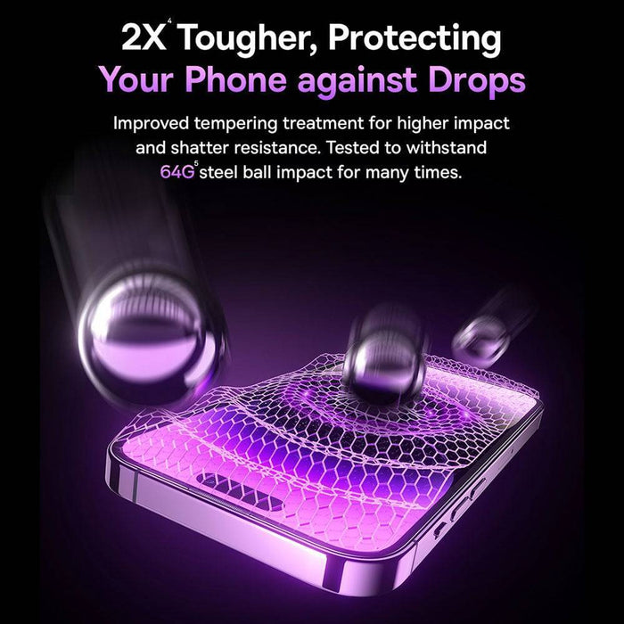 Baseus Sapphire Series HD Tempered Glass for iPhone 14 Pro Full Coverage Protector JPC MOBILE ACCESSORIES