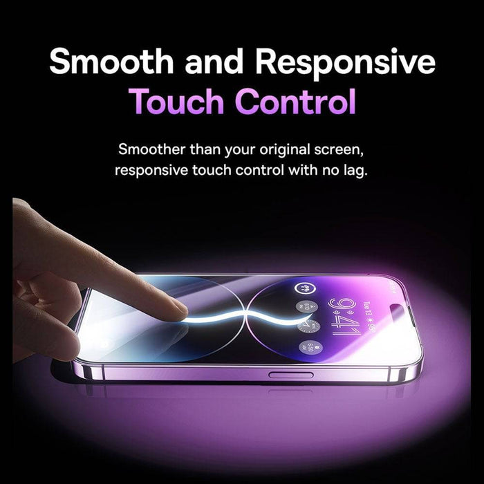 Baseus Sapphire Series HD Tempered Glass Screen Protector with Dust Filter for iPhone 14 Pro Max - JPC MOBILE ACCESSORIES