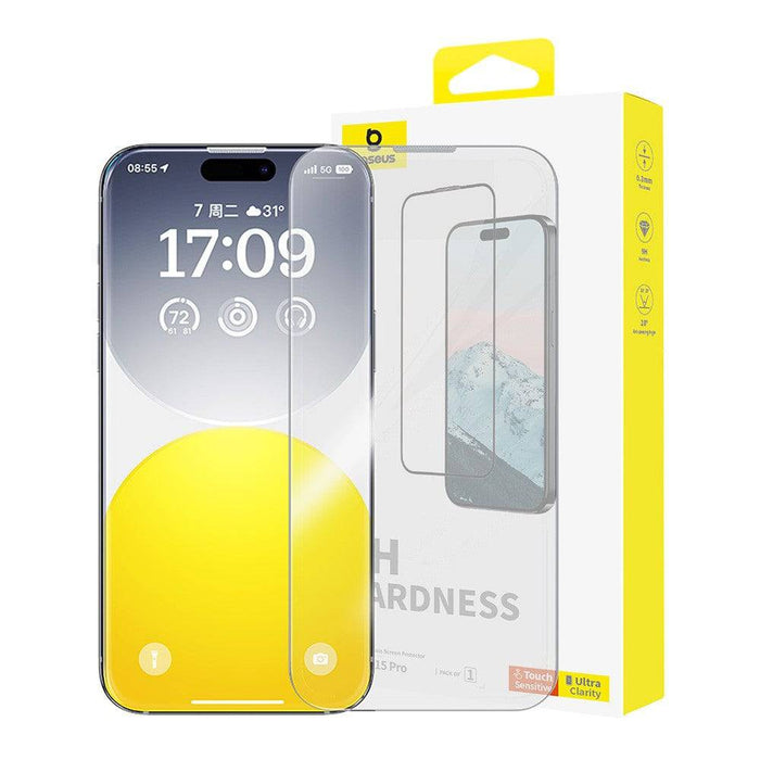 Baseus Diamond Series Full-Coverage HD Tempered Glass Screen Protector for iPhone 15 Pro - JPC MOBILE ACCESSORIES