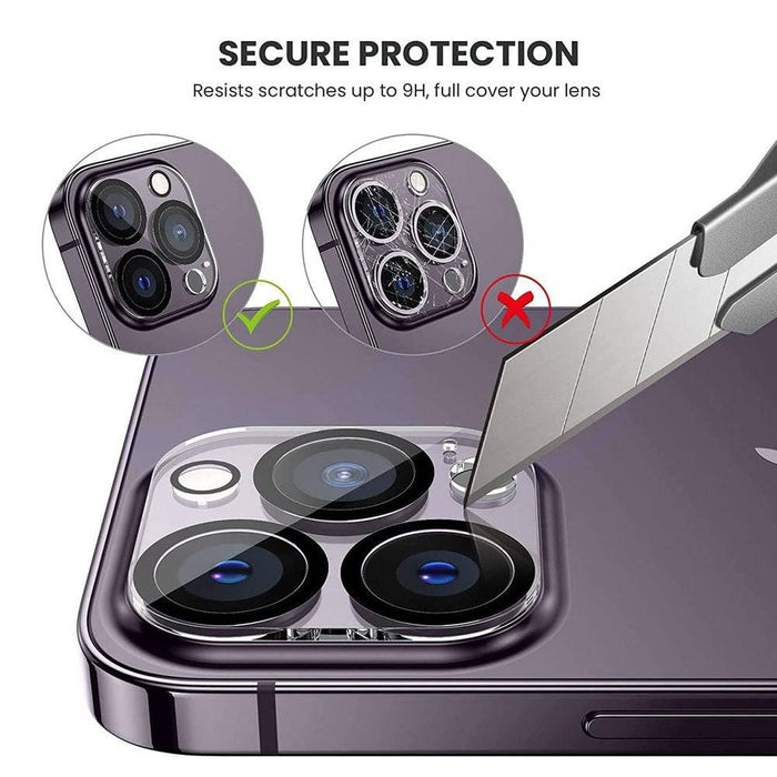 Kinglas Back Camera Lens HD Tempered Glass+Black Circle for iPhone 15 Pro / 15 Pro Max