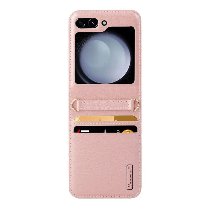 Hanman PU Flip Leather Wallet Case Samsung Galaxy Z Flip 7 | Card Storage & Magnetic Closure - JPC MOBILE ACCESSORIES